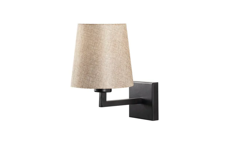 Vägglampa Fenda Svart / Grädde, Svart / Grädde
