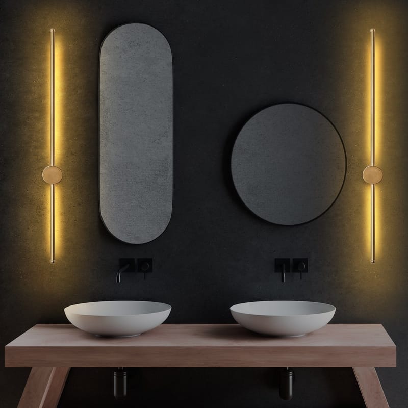 Vägglampa Glavo 91 cm - Guld - Belysning & el - Inomhusbelysning & lampor - Vägglampa