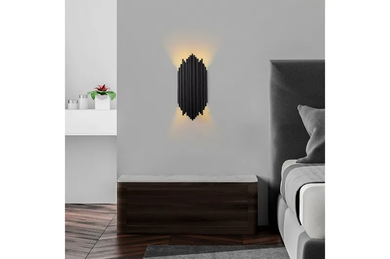 Vägglampa Mahima Svart - Svart - Belysning & el - Inomhusbelysning & lampor - Vägglampa