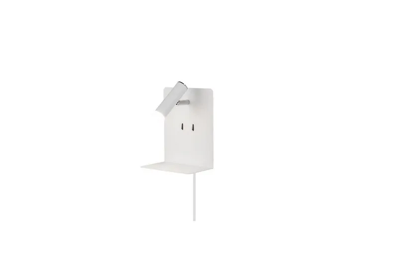 Vägglampa TRIO Element Mattvit, Mattvit