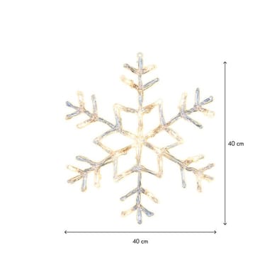 Antarctica LED-Snöflinga Jul Utomhus 40 cm 24 Varmvita Ljus - Varmvit - Belysning & el - Julbelysning - Julbelysning utomhus