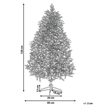 Bassie Liten Snöig Plastgran 120 cm - Vit|Grön - Inredning - Julpynt & helgdekoration - Julpynt & juldekoration - Plastgran