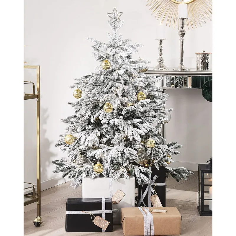 Bassie Liten Snöig Plastgran 120 cm - Vit|Grön - Inredning - Julpynt & helgdekoration - Julpynt & juldekoration - Plastgran