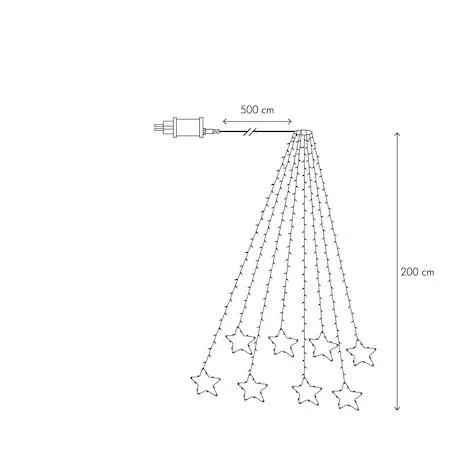 Dew Drop Tree Light Julgransslinga 200 cm - transparent - Belysning & el - Julbelysning - Julgransbelysning