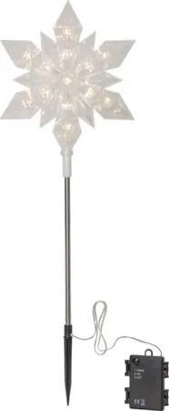 Flocke Utomhusdekoration belysning 20 cm, transparent