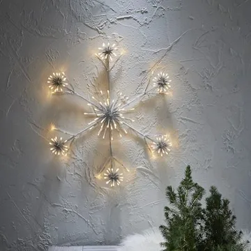 Flower Snowflake Siluett 60 cm - vit - Belysning & el - Julbelysning - Julbelysning utomhus