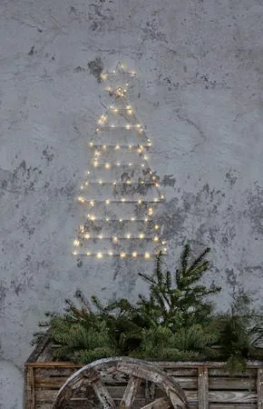 Folde Siluett belysning julgran 90 cm - silver - Belysning & el - Julbelysning - Julbelysning utomhus