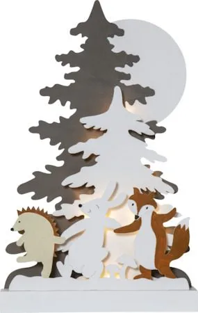 Forest Friends Inomhusdekoration belysning 28 cm - flerfärgad - Belysning & el - Julbelysning - Övrig julbelysning