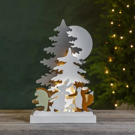 Forest Friends Inomhusdekoration belysning 28 cm - flerfärgad - Belysning & el - Julbelysning - Övrig julbelysning