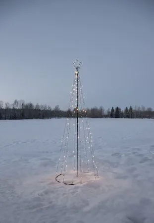 Light Tree Utomhusdekoration julgran med belysning 210 cm - svart - Belysning & el - Julbelysning - Julbelysning utomhus