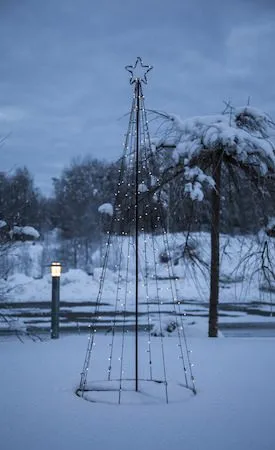 Light Tree Utomhusdekoration julgran med belysning 210 cm - svart - Belysning & el - Julbelysning - Julbelysning utomhus
