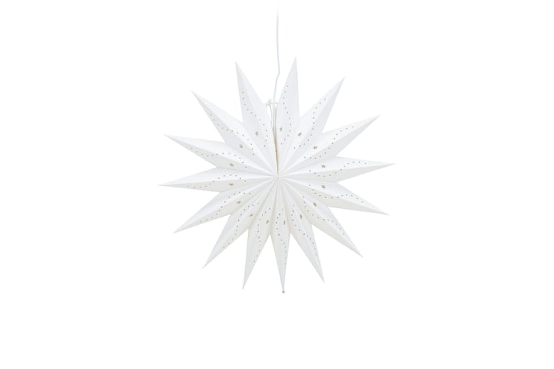 Lindvallen Adventsstjärna / Jullampa 51 cm, Vit