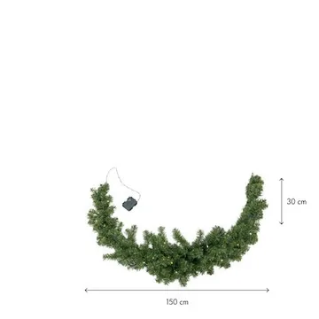 Ottawa Girland 150 cm - grön - Belysning & el - Julbelysning - Julbelysning utomhus