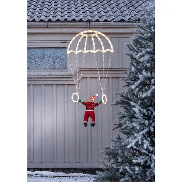 Parachute Juldekoration Tomte med Fallskärm 105 cm 110 LED - Vit|Röd|Grön - Belysning & el - Julbelysning - Julbelysning utomhus