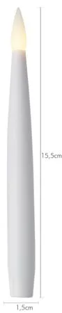 Paulina LED Antikljus 11,5 cm - vit och grön - Belysning & el - Julbelysning - Julgransbelysning