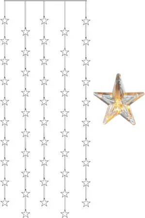 Star Curtain Ljusgardin 90 cm, transparent