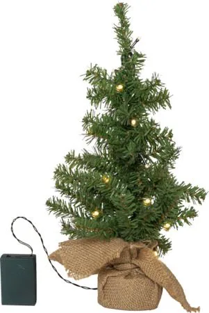 Toppy Liten Julgran med belysning 45 cm, grön