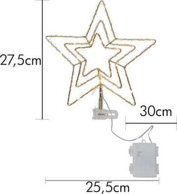Topsy Toppstjärna 25.5 cm - mässing - Belysning & el - Julbelysning - Julgransbelysning