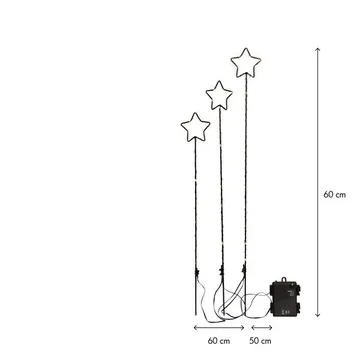 Wizard Utomhusdekoration belysning 60 cm - svart - Belysning & el - Julbelysning - Julbelysning utomhus
