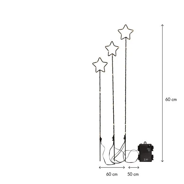 Wizard Utomhusdekoration belysning 60 cm - svart - Belysning & el - Julbelysning - Julbelysning utomhus