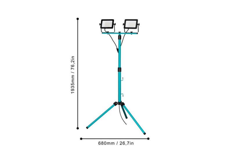 Arbetsbelysning Eglo LED-Stativstrålkastare med 2 Lampor 30W - Belysning & el - Ljuskällor & glödlampor - Arbetsbelysning