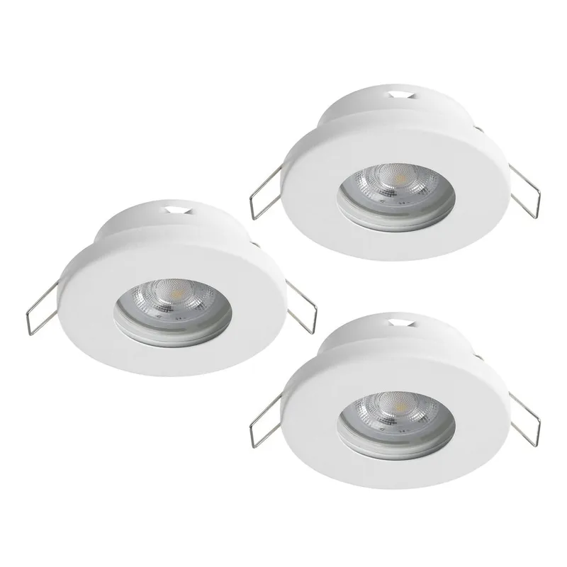 Infälld Lampa Favazzina 85 mm set med 3, Vit