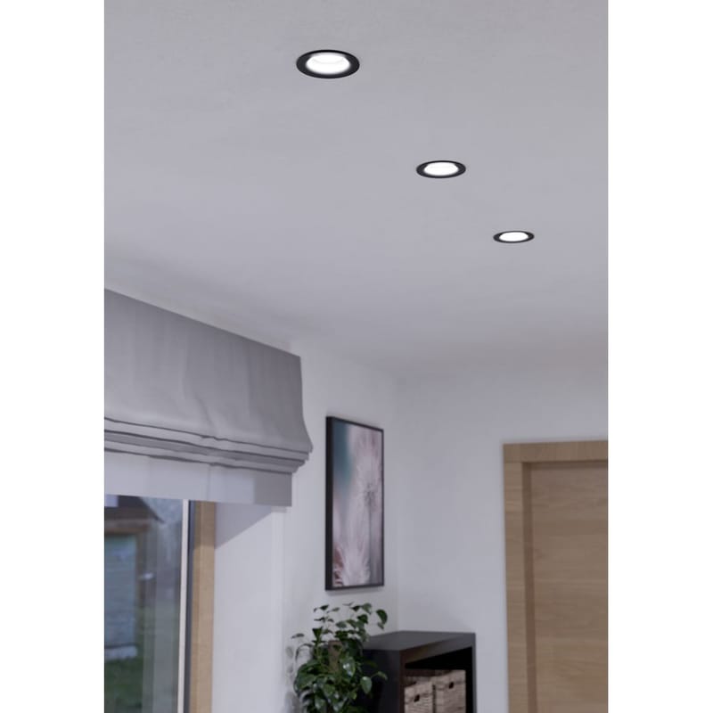 Infälld Lampa Saliceto Stel Svart 4000K - 8,8 cm - Belysning & el - Ljuskällor & glödlampor - Spotlight & downlight