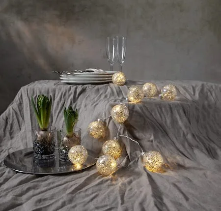 Glitter Ljusslinga - silver - Belysning & el - Ljuskällor & glödlampor - LED-belysning - LED slinga