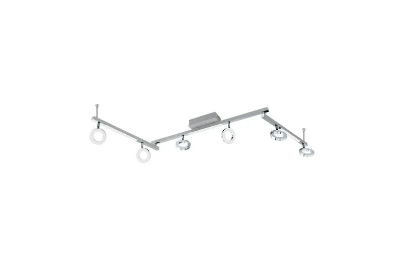 Spotlight Eglo Cardillio 1 med 6 Lampor, Krom/Silver