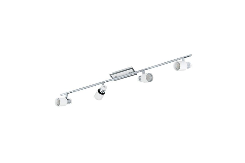 Spotlight Eglo Davida med 4 Lampor, Vit/Krom