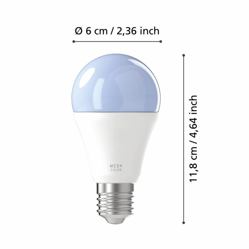 Ljuskälla 2xLM-ZIG-RGB/CCT E27 A60 9W Brytare - 6 cm - Belysning & el - Ljuskällor & glödlampor - LED-belysning - LED-lampa