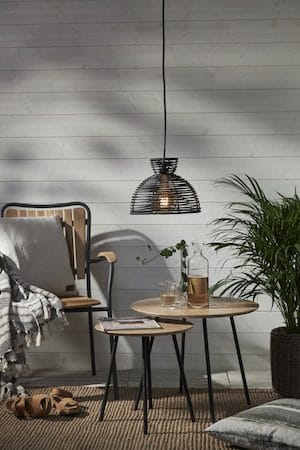 Runde Lampskärm 26 cm - svart - Belysning & el - Belysningstillbehör