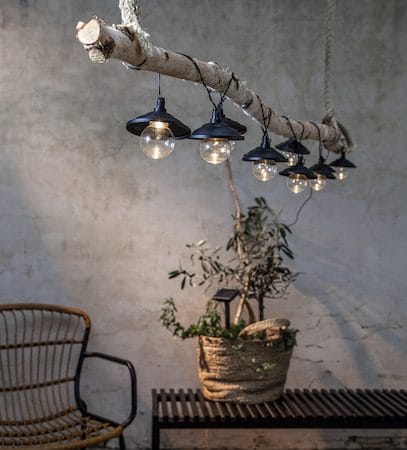 Globe Shade Solcellsslinga 180 cm - svart och transparent - Belysning & el - Utomhusbelysning - Solcellslampa & solcellsbelysning