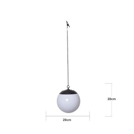 Globus Solcellsdekoration 20 cm - vit - Belysning & el - Utomhusbelysning - Solcellslampa & solcellsbelysning
