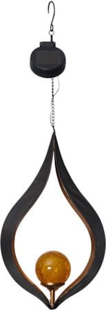 Melilla Solcellsdekoration 18 cm - svart och bärnstensfärgad - Belysning & el - Utomhusbelysning - Solcellslampa & solcellsbelysning