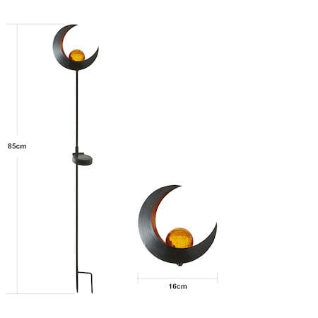 Melilla Solcellsdekoration 85 cm - bärnstensfärgad och svart - Belysning & el - Utomhusbelysning - Solcellslampa & solcellsbelysning