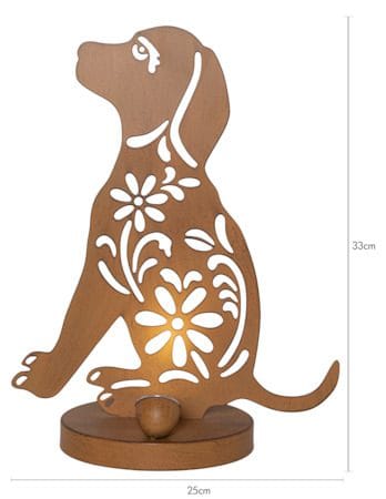 Oxidog Solcellsdekoration 25 cm - rost - Belysning & el - Utomhusbelysning - Solcellslampa & solcellsbelysning