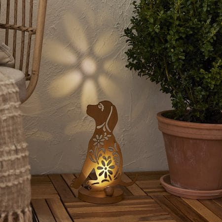 Oxidog Solcellsdekoration 25 cm - rost - Belysning & el - Utomhusbelysning - Solcellslampa & solcellsbelysning