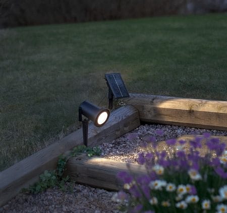 Powerspot SolcellsSpotlight 9 cm - svart - Belysning & el - Utomhusbelysning - Solcellslampa & solcellsbelysning