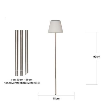 Solini Solcellslampa 90 cm - vit/silver - Belysning & el - Utomhusbelysning - Solcellslampa & solcellsbelysning