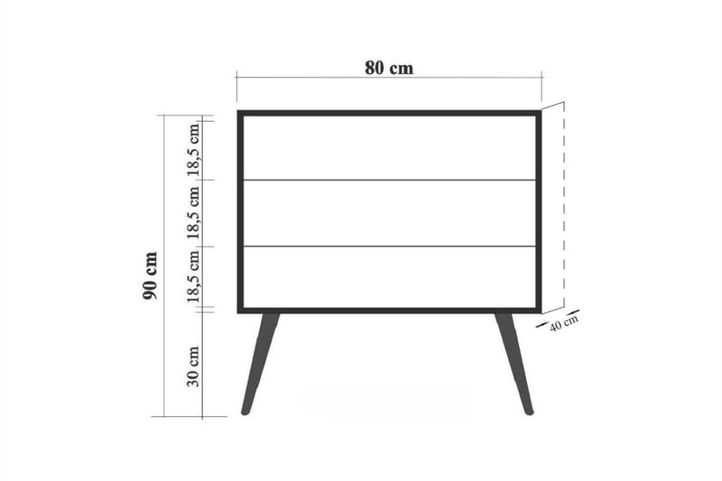 Brokind Byrå 90 cm - Brun - Förvaring - Förvaringsmöbler - Byrå - Hallbyrå