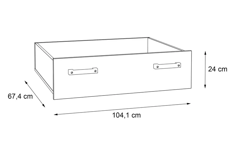 Lazarius låda med hjul 67x84 cm - Brun - Förvaring - Förvaringsmöbler - Byrå - Hurtsar