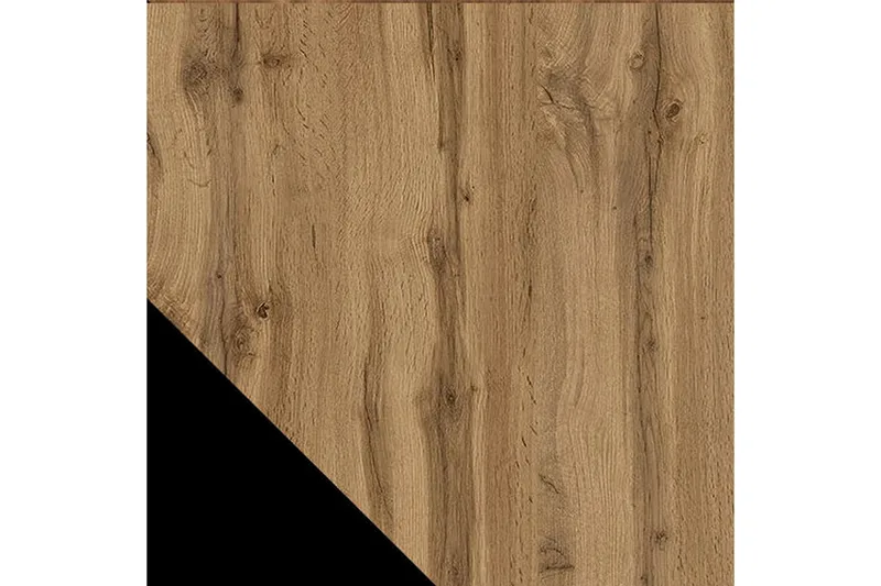 Juniskär Skänk med Förvaring trä 40x82x200 cm - Svart / Ek / Ribbad - Förvaring - Förvaringsmöbler - Byrå