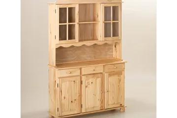Leksand Skänkvitrin 130 cm - Furu - Förvaring - Förvaringsmöbler - Byrå