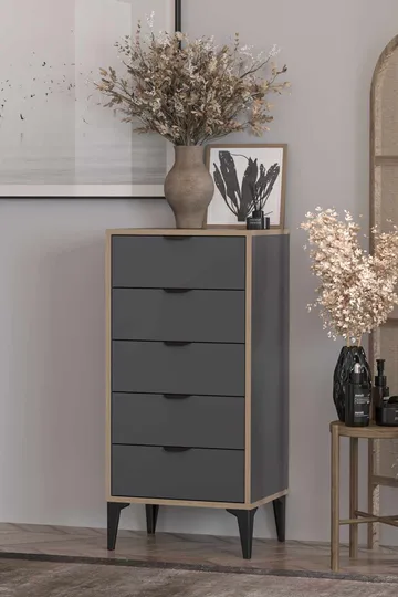 Olyros Byrå 105 cm - Antracit - Förvaring - Förvaringsmöbler - Byrå - Hallbyrå
