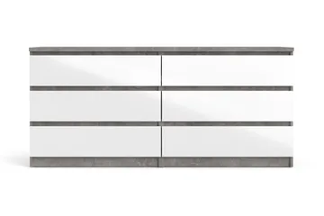 Salomns Byrå 50x154 cm - Vit|Grå - Förvaring - Förvaringsmöbler - Byrå