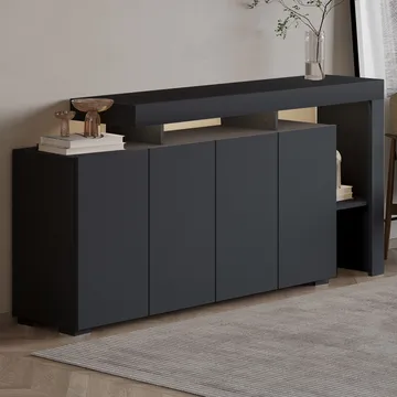 Jurukovo Konsolbord 170 cm - Antracit - Förvaring - Förvaringsmöbler - Sideboard & skänk