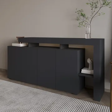 Jurukovo Konsolbord 170 cm - Antracit - Förvaring - Förvaringsmöbler - Sideboard & skänk
