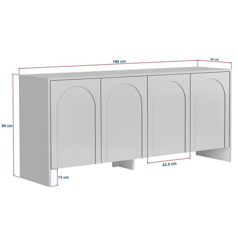 Nelora Konsolbord 180 cm - Atlas brun - Förvaring - Förvaringsmöbler - Sideboard & skänk
