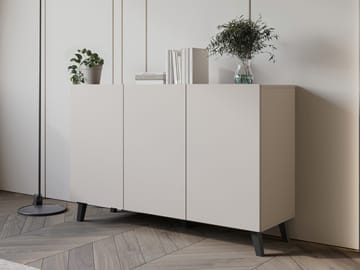 Orvik Skänk 120 cm i Trä med Metallben - Beige - Förvaring - Förvaringsmöbler - Sideboard & skänk